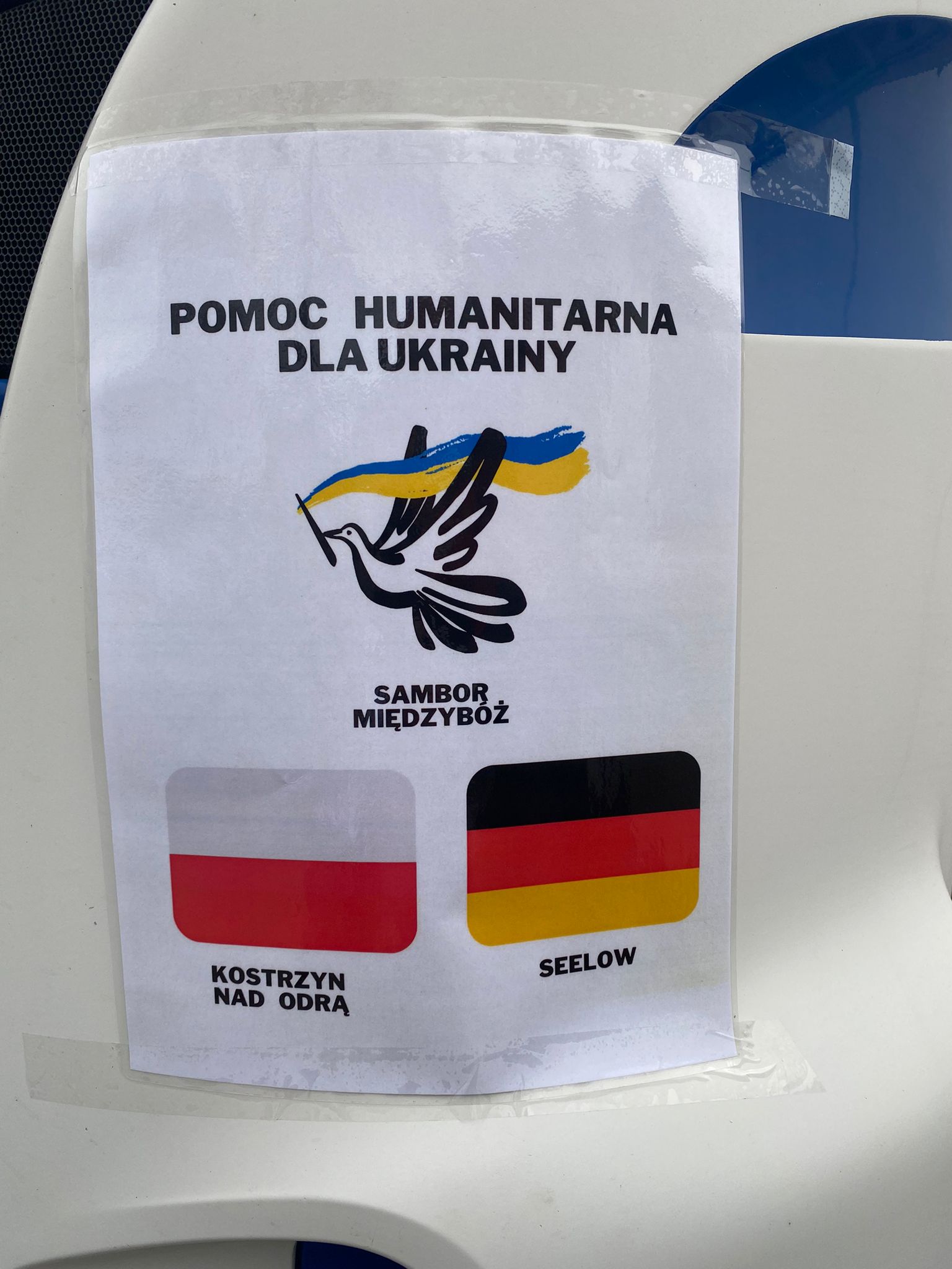 Pomoc dla Ukrainy / Ukrainehilfe Seelow/Kostrzyn-Sambir/Medzhybisch